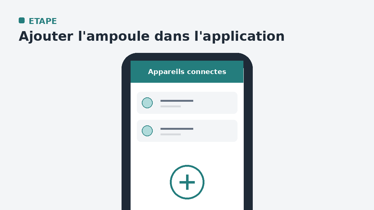 Recherche d'un nouvel appareil dans l'application Philips Hue