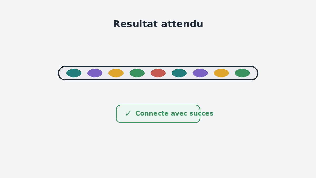 Appareil Govee connecté avec succès dans l'application